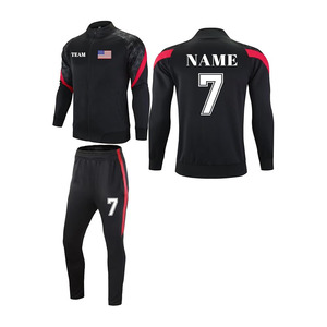 Trajes Deportivos de Fútbol Personalizados para Hombre, Chándal Informal con Nombre y Número del Equipo, Chaqueta y Pantalón de Calentamiento - Product Image 1