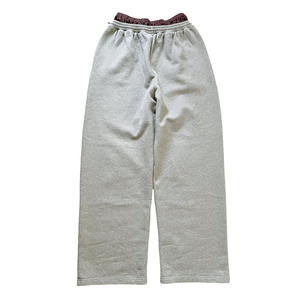 Pantalones de chándal holgados para hombre con cordón, personalizados, a rayas, de felpa francesa suave de alto gramaje, con doble cintura y efecto apilado - Product Image 6