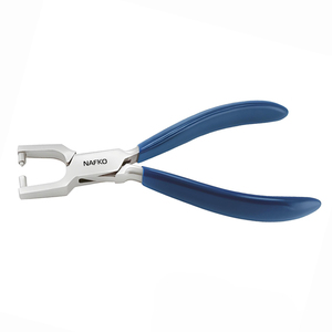 Alicates abocinadores de tornillos de 145 mm, herramienta de ensamblaje de joyería, mango azul, acero al carbono, herramienta manual de precisión para hacer llaveros y abalorios - Product Image 1