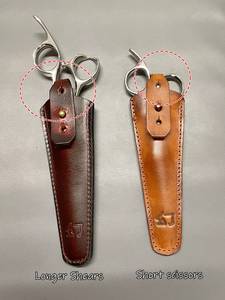 Ciseaux de coiffure professionnels avec lames en acier inoxydable et manche long en caoutchouc, ciseaux à effiler pour salon de coiffure - Product Image 6