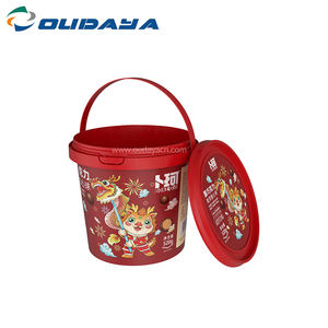 Venta al por mayor IML PP 1l 2.5l 3l 5l Tina de mantequilla de plástico Recipiente para galletas Cubo para galletas con asa - Product Image 2