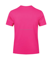 T-shirt à col en V personnalisable pour femmes, manches courtes amples, couleur unie, taille plus, haut décontracté, tissu tricoté d'été, anti-froissement