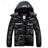 Veste matelassée à capuche rouge pour homme, fermeture éclair sur le devant, imperméable, coupe-vent, décontractée, hiver, séchage rapide, respirante, coupe régulière, unie