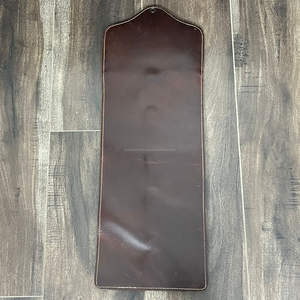 Handcrafted Tooled Cow Leather <b>Scarf</b> & Rag Holder with Floral Design & Metal Rings Western Rustic Organizer <b>Scarf</b> <b>Hanger</b> Rack - Product Image 6