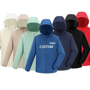 Customized Printed <b>Canvas</b> Winter Windproof Lightweight Eco-Friendly Waterproof Windbreaker <b>Jacket</b> Stand Zipper Double-Layer - Product Image 1