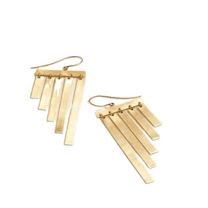 Últimos pendientes de latón ligeros chapados en oro hechos a mano, pendientes de amuleto de boda para niñas y mujeres al por mayor - Product Image 4
