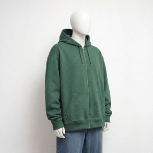 Sudadera con Cremallera Personalizada para Hombre, Calidad Premium, Forro Polar con Cremallera Completa, Bordado de Logotipo Personalizado, Servicio OEM ODM de Marca Privada - Product Image 5