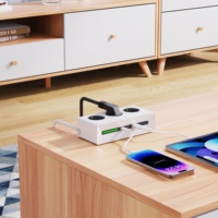 Nouveau design PD25W créer prise de courant ue câble pivotant à 180 degrés les voyants lumineux USB multiprises extension CE/KC