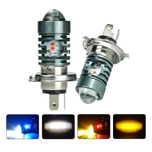 Bombilla LED para Faro Delantero de Motocicleta LiuHJG Mini Blanca Plateada, H4 12V-80V, Aluminio, Bombilla LED para Faro Delantero de <span class=keywords><strong>Moto</strong></span> - Product Image 1