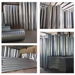 Conductos de aire en espiral de acero galvanizado personalizados Conductos de aire de metal Tubo de ventilación y junta Dentro del conducto de aire - Product Image 6