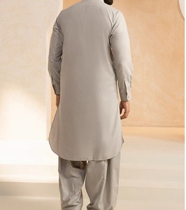 Top Selling Men Shalwar Kameez Kurta Traditional Pakistani Dress Mens <b>Clothes</b> Sets Plain Salwar Kameez Wholesale Price LOW MOQ - Product Image 4