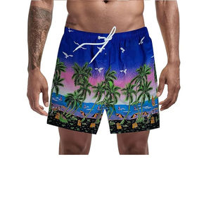 Pantalones cortos de gimnasio informales para hombre con estampado y bolsillos, pantalones cortos ligeros, ropa deportiva de verano, pantalones cortos modernos para actividades al aire libre - Product Image 2