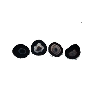 Hot Sale High quality <b>Black</b> Agate Onyx coaster crystal stone <b>Square</b> gemstone coaster for <b>Table</b> Drink with <b>Coffee</b> Stand home - Product Image 1