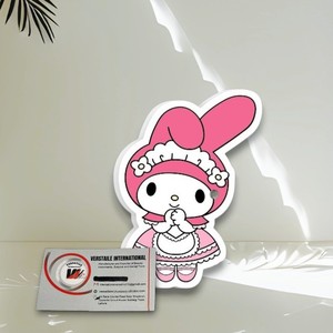 Cils magnétiques réutilisables en acrylique, écologiques et sans cruauté, avec motif Hello Kitty, oreilles de lapin, papillon et fleur, et strass carrés - Product Image 4