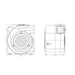 Pompa ad aria commerciale gonfiabile da 1100W 1.5-1.7 HP per gonfiabili e castelli gonfiabili, 3100 RPM, in plastica - Product Image 5