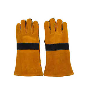 Gants de soudeur en cuir de qualité supérieure, nouveaux gants de barbecue résistants à la chaleur, prix de gros, gants de sécurité résistants au feu pour le soudage - Product Image 3
