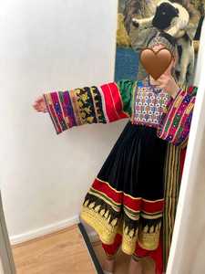 Premium Girls Ethnic Afghan Festival Chiffon <b>Dress</b> Handcrafted Embroidery Long Sleeves for <b>Weddings</b> Cultural Afghan Kuchi <b>Dress</b> - Product Image 3
