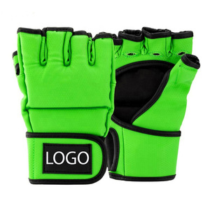 Factory Manufactured Customizable MMA Sparring Gloves <b>Hook</b> Loop Closure High Quality PU Leather for Fighting Training Muay Thai - Product Image 4