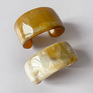 สร้อยข้อมือเขาวัวธรรมชาติสูงประมาณ3.5ซม. กำไลเขาจริงกำไลข้อมือกว้าง C เครื่องประดับเขาควาย - Product Image 2