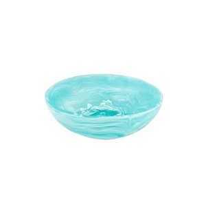 Bol vague en résine fabriqué à la main Design unique bol de cuisine décoratif accent de salle à manger moderne décor à la maison élégant - Product Image 1