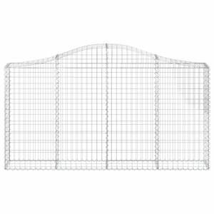 Juego de 2 Cestas de Gabión de Hierro Galvanizado Plateado para Usar como Macetas y Jardineras - Product Image 4