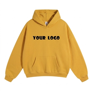 Sweat-shirt à capuche unisexe surdimensionné 100% coton, impression de logo personnalisé, broderie, sweat-shirt de luxe, vêtements de marque streetwear - Product Image 5