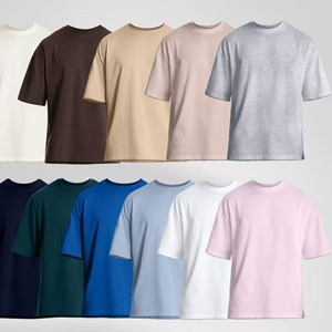 เสื้อยืดคอกลมแขนสั้นสีเทาเข้มทรงปกติสำหรับผู้ชาย ผ้าฝ้ายเจอร์ซีย์ 100% สีพื้นลำลอง ระบายอากาศได้ดี น้ำหนัก 220 กรัม แบบถัก - Product Image 6