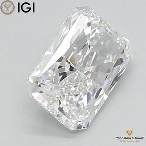 Elegancia Atemporal, Diamante Cultivado en Laboratorio CVD de 1.00 Quilates, Corte Radiante, Color D, Claridad VVS1, con Certificado IGI para Personalización - Product Image 3