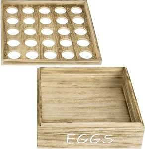 Mini Wooden <b>Egg</b> Holder Tray 4 Slot <b>Egg</b> <b>Storage</b> Rack Kitchen Countertop Organizer Small <b>Egg</b> Stand Rustic <b>Egg</b> Holder - Product Image 6