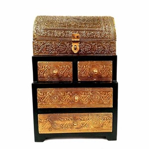 Caja de Joyería de Madera de Sheesham Hecha a Mano, Estilo Jodhpur, Venta al Por Mayor - Product Image 2