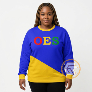 Pedido Personalizado Eastern Star, Sudadera Casual de Algodón Sólido con Bordado, Invierno, para Mujer, Alta Calidad, Ecológica, 500g OES - Product Image 2