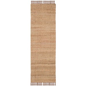 Tapis tressé artisanal en jute 100% naturelle, antidérapant, réversible, adapté aux animaux domestiques, style oriental, grand format - Product Image 3