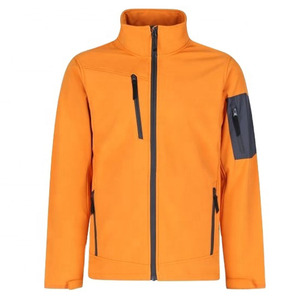 Veste softshell imperméable à capuche pour homme, jaune et noir, style sportif, fermeture éclair, pour l'hiver et les activités de plein air - Product Image 3
