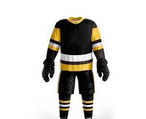 Uniforme de hockey sur glace léger pour hommes, meilleure qualité, vente chaude, tendance, prix de gros, uniforme de hockey sur glace avec logo personnalisé - Product Image 1
