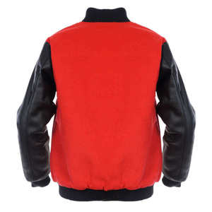New Winter Men's Stand <b>Collar</b> Outdoor Leather Sleeves Varsity <b>Jacket</b> Breathable Winter Letterman <b>Jackets</b> - Product Image 2