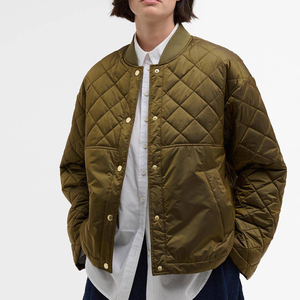 Blouson bomber matelassé imprimé à fermeture éclair de haute qualité pour femme, collection hiver, personnalisable, respirant, imperméable, écologique - Product Image 3