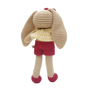 Valerie Premium Soft Cotton Bunny Doll Knitted Crochet Toy Baby Shower Gift for Girls Handmade From Indonesia - Product Image 6
