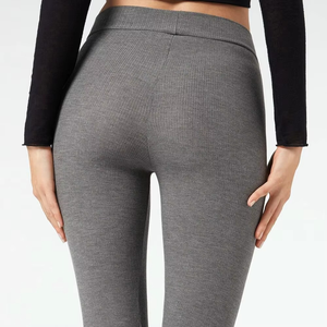 Activewear High Waisted Ankle-Length Seamless Simple Women's Yoga Leggings Spandex/Nylon Compression <b>Pants</b> 220g Lightweight - Product Image 4