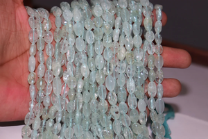 Wholesale Loose Gemstones <b>Aquamarine</b> Plain Beads Smooth Oval Cut Natural Gemstone in Various Shapes and Sizes - Product Image 2