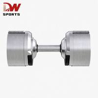 Ensemble d'haltères réglables DW SPORTS de 41,5 kg avec plaques de poids en acier pour une modification rapide du poids, exercices des bras et des jambes, unisexe