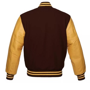 Wholesale High Quality Varsity <b>Jacket</b> <b>Men</b> Chenille Embroidery Leather Sleeves Custom Baseball Letterman College Varsity <b>Jacket</b> - Product Image 4