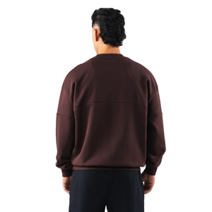 เสื้อสเวตเชิ้ตคอกลมผู้ชาย สีพื้น แขนยาว สไตล์ลำลอง สตรีทแวร์ ผลิตแบบ OEM จำนวนมาก - Product Image 2