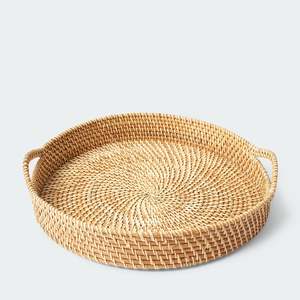 Plateaux ronds en rotin tissé naturel, en osier, à bas prix, vente en gros du Vietnam, livraison gratuite - Product Image 3