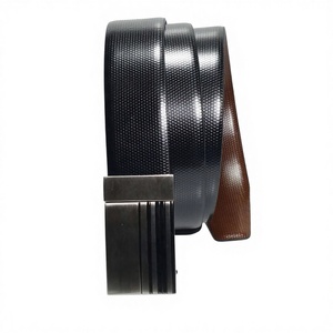 Men's Genuine Cowhide Leather Pin Buckle Waterproof Eco-Friendly Lightweight 3.8cm Width 138cm Length Steel Buckle Black Party - Product Image 2