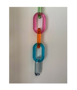 Cadena de resina de colores mixtos para colgar en la pared del hogar u hotel, cadena de resina de gran tamaño, se aceptan colores personalizados, fabricante mayorista - Product Image 3