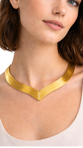 Conjunto de Joyería de Moda para Mujer, Collar y Pulsera Clásicos con Baño de Rodio y Oro sobre Latón Geométrico - Product Image 1