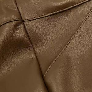 Eco-Friendly Women's Leather <b>Shorts</b> Mid Waist Comfortable Quick Dry Breathable Windproof Customizable Custom Logo Summer Casual - Product Image 6