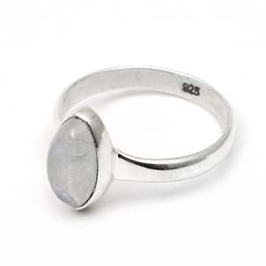 Natural Rainbow Moonstone Gemstone <b>Ring</b> Crafted From 925 Sterling Silver Wedding Fine <b>Boho</b> Jewelry With Marquise Cut Stone - Product Image 1