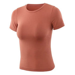 T-shirt femme été de qualité supérieure, respirant et tendance, 100% coton, personnalisable avec logo. - Product Image 2