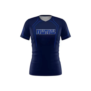 เสื้อวอลเลย์บอลราคาส่งสำหรับผู้ชายและผู้หญิง สวมใส่ได้ ออกแบบลายพิมพ์แบบซับลิเมชั่นตามสั่ง บริการ OEM - Product Image 1